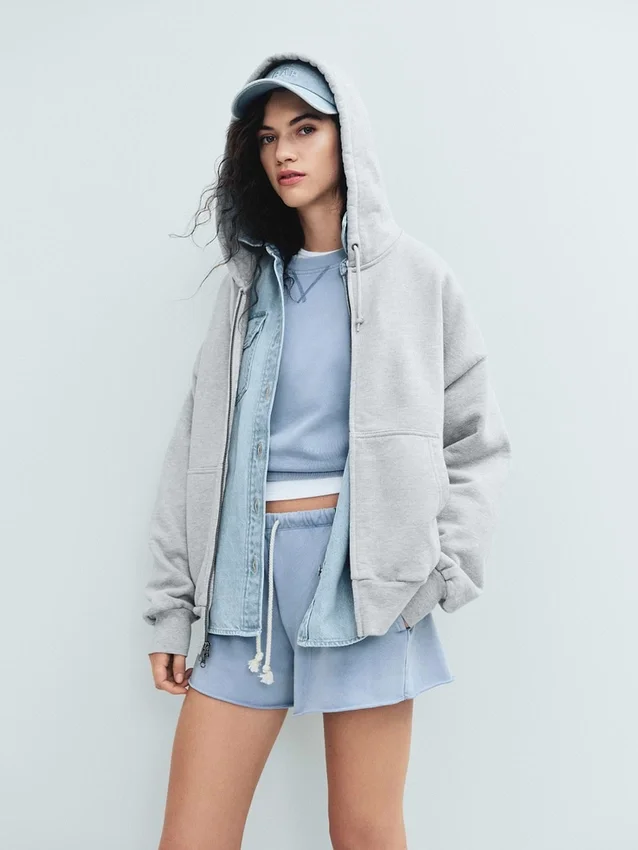 3,5 inç Vintagesoft Havlu Kumaş Rahat Sweat Şortlar