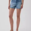 3" Düşük Bel Denim Şortlar