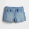 3" Düşük Bel Denim Şortlar