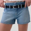 3" Düşük Bel Denim Şortlar