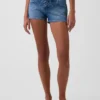 3 inç Düşük Bel Bağcıklı Denim Şortlar