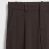 365 Düşük Bel Fırçalanmış Twill Pileli Pantolon