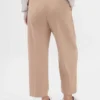 365 Yüksek Bel Fırçalanmış Twill Dar Paça Ayak Bileği Pantolon