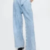 365 Yüksek Bel Ultra Yumuşak Pileli Denim Pantolon