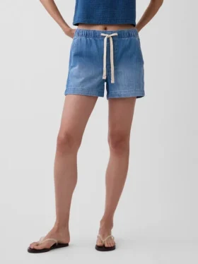 4″ Denim Kolay Şort