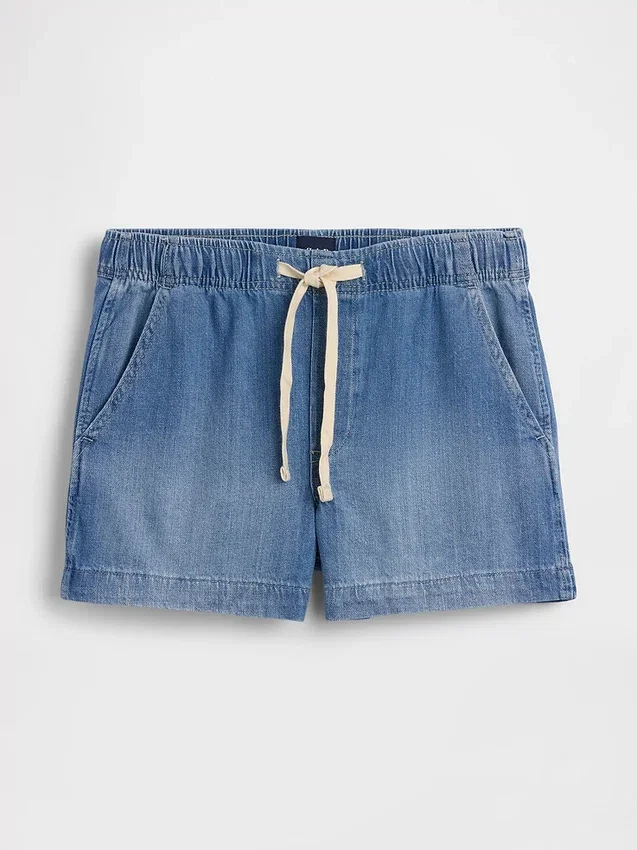 4" Denim Kolay Şort