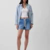 4" Denim Kolay Şort
