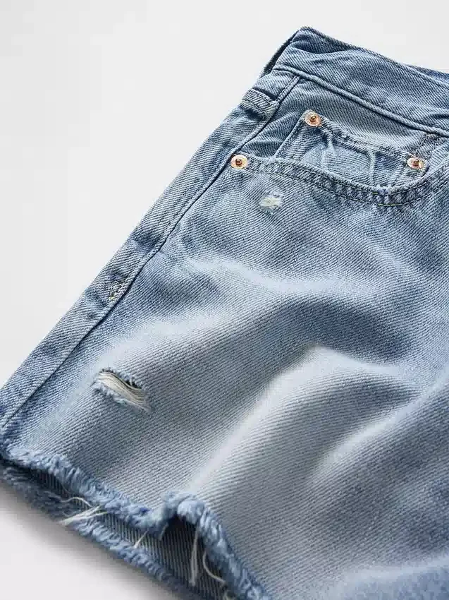 4" Orta Bel, Ultra Yumuşak, Rahat Kesim Kesik Paça Şortlar