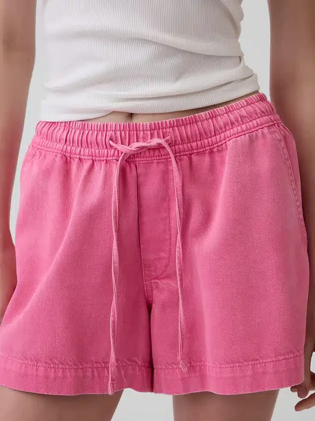 4" Ultra Yumuşak Denim Rahat Şortlar