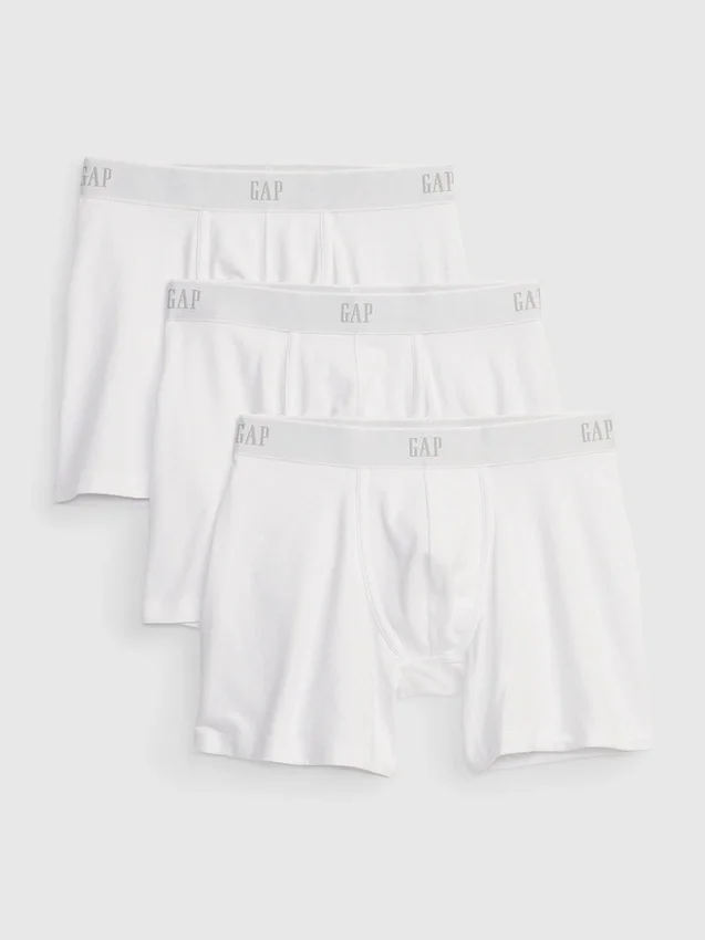 5" Organik Esnek Pamuklu Boxer Külot (3'lü Paket)