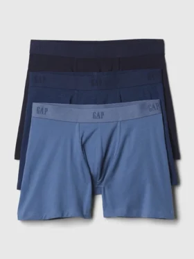 5" Organik Esnek Pamuklu Boxer Külot (3'lü Paket)