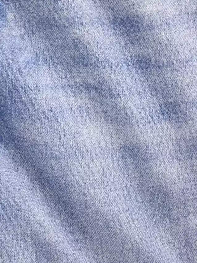 5" Orta Bel Baskılı Örme Denim Rahat Şort