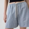 6" Keten Karışımlı Rahat Şort