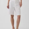 9" Alçak Bel Keten Karışımlı Pantolon Şortları