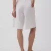 9" Alçak Bel Keten Karışımlı Pantolon Şortları