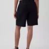 9" Alçak Bel Keten Karışımlı Pantolon Şortları