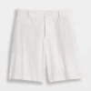 9" Alçak Bel Keten Karışımlı Pantolon Şortları