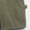 9" Bol Kesim Denim Marangoz Şortu