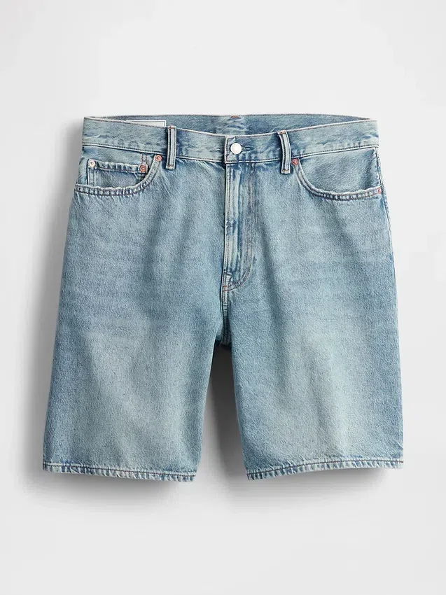 90'lar Tarzı Bol Denim Şortlar