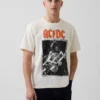 Ac/Dc Bol Kesim Grafik Tişört