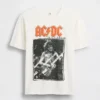 Ac/Dc Bol Kesim Grafik Tişört