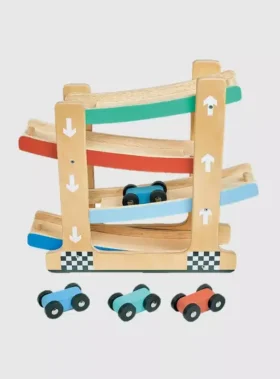 Ahşap Rampa Yarış Arabası Bebek Oyuncağı