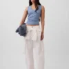 Alacalı Nervürlü Tank Top