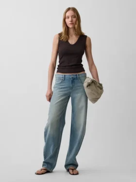 Alacalı Nervürlü Tank Top