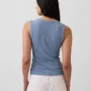 Alacalı Nervürlü Tank Top