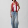 Alçak Bel Barrel Jean'ler