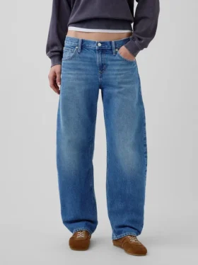 Alçak Bel Barrel Jean’ler