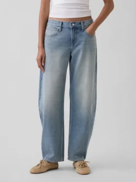 Alçak Bel Barrel Jean’ler