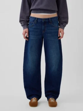 Alçak Bel Barrel Jean’ler