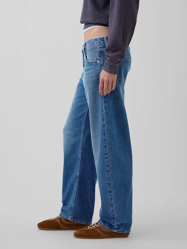 Alçak Bel Barrel Jean'ler