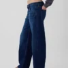 Alçak Bel Barrel Jean'ler