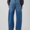 Alçak Bel Barrel Jean'ler