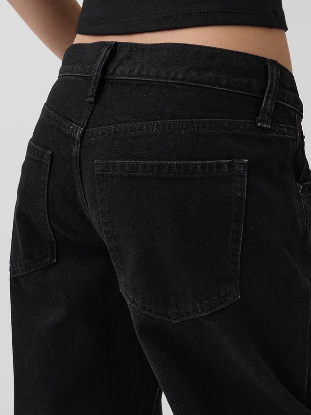 Alçak Bel Barrel Jean'ler
