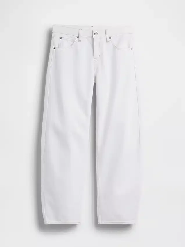 Alçak Bel Barrel Jean'ler