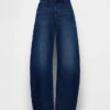 Alçak Bel Barrel Jean'ler