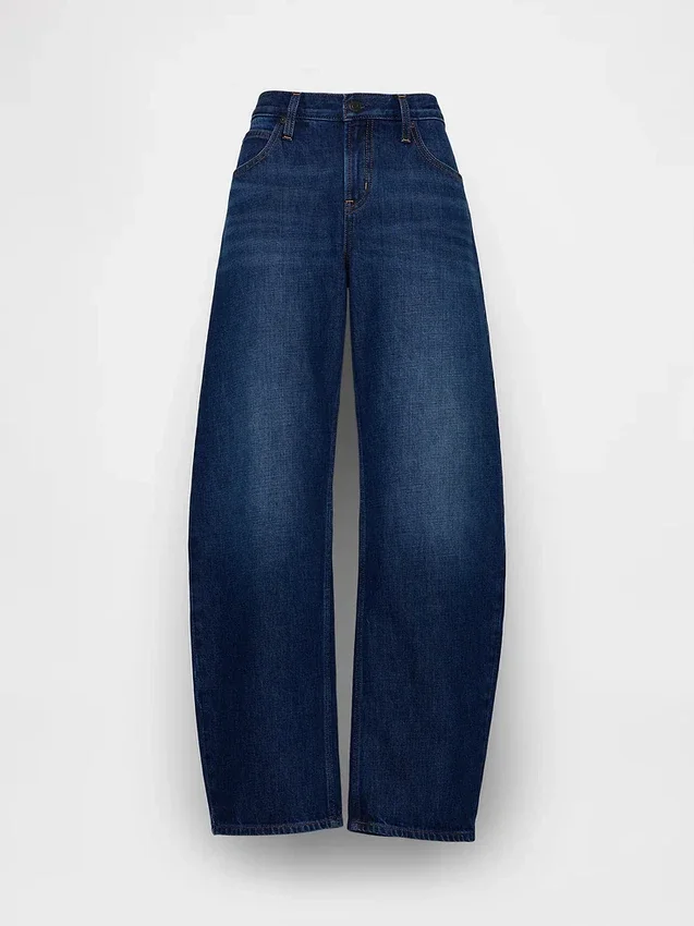 Alçak Bel Barrel Jean'ler