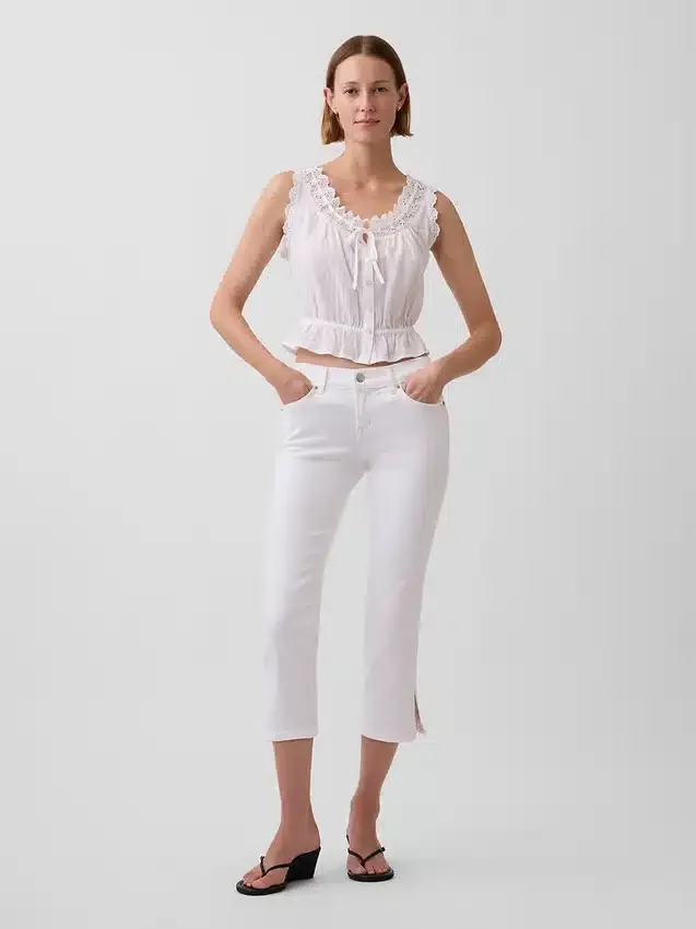 Alçak Bel Capri Jean'ler