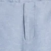 Alçak Bel Keten Karışımlı Geniş Paça Pantolon