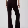 Alçak Bel Pamuk Karışımlı Bootcut Kazak Pantolonlar