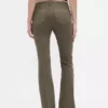 Alçak Bel Twill Uzun ve Dar Pantolonlar