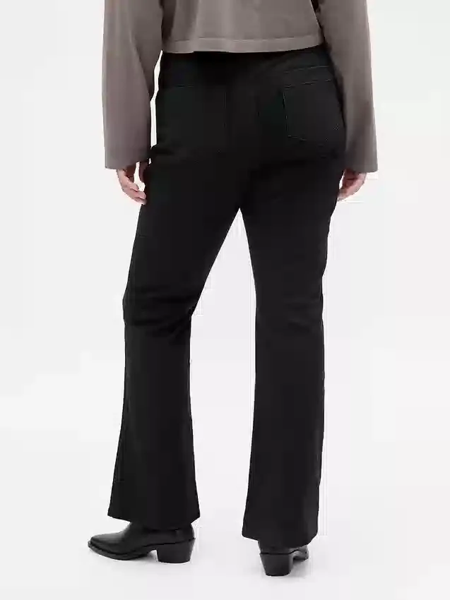 Alçak Bel Twill Uzun ve Dar Pantolonlar