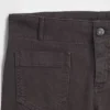 Alçak Bel Twill Uzun ve Dar Pantolonlar