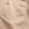 Alçak Bel Twill Uzun ve Dar Pantolonlar