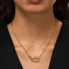 Ana Luisa Blake Büyük Altın Zincir Kolye