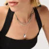 Ana Luisa Gümüş Mini Çakıl Kolye