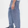 Ağır Chambray Bol Kesim Jean'ler